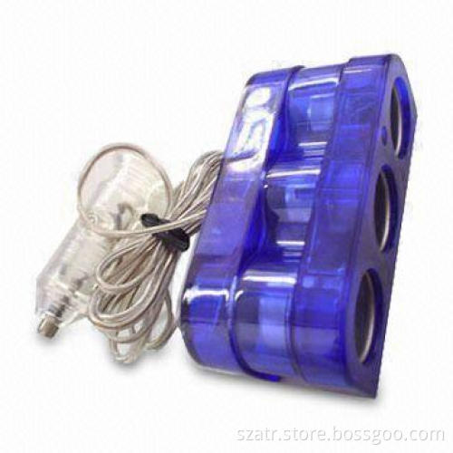 10A Triple Car Socket with 3m Wire Length, CE Certificate